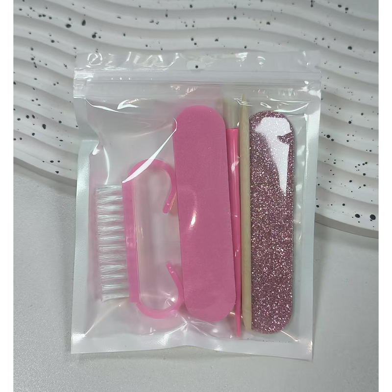 Portable 5-Piece Manicure Set - Light Pink
