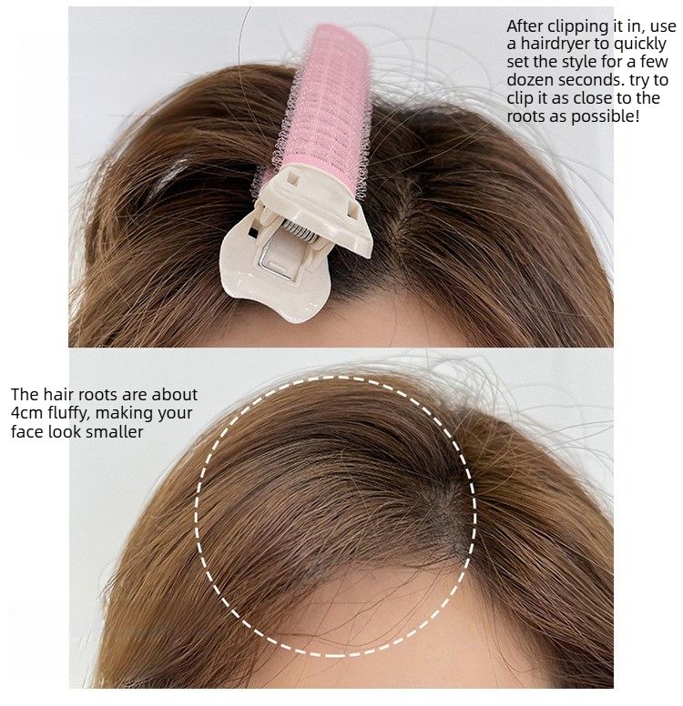 2-Pack Hair Root Volumizing Clips, Bangs Curling Styling Hair Clips - Black