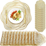 Rose Flower Placemat - 38cm - Gold Single Rose