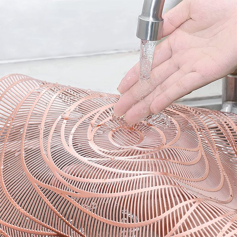 Rose Flower Placemat - 38cm - Rose Gold Single Rose