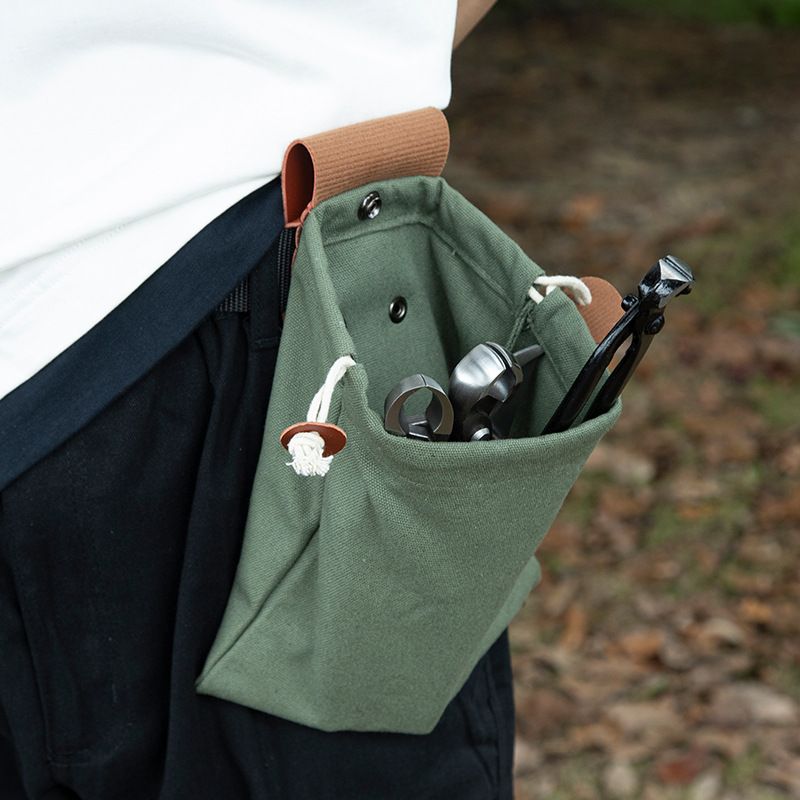 Outdoor Fruit Picking Bag, Waist-Hanging Storage Bag-Green
