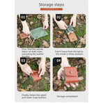 Outdoor Fruit Picking Bag, Waist-Hanging Storage Bag-Green