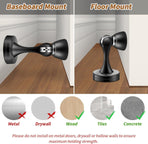 1PC Silent Door Stopper Bedroom Door Anti-Collision Door Catch – Black