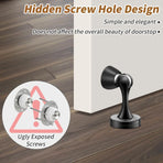 1PC Silent Door Stopper Bedroom Door Anti-Collision Door Catch – Black