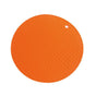 Round Honeycomb Silicone Placemat - Orange