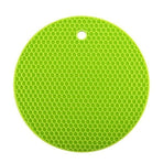 Round Honeycomb Silicone Placemat - Light Green