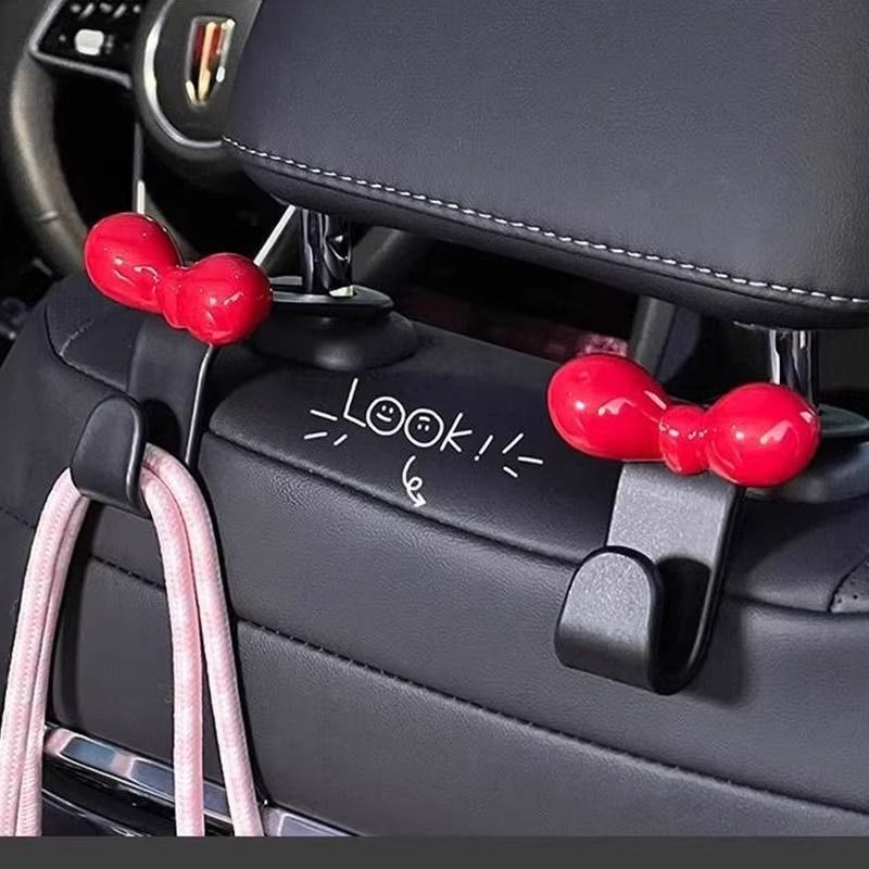 Car hook bow car interior storage organizer bag tool,Red-Black