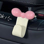 Car hook bow car interior storage organizer bag tool,Pink-White