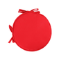 Thickened Round Sponge Strap Seat Cushion - Diameter 38cm-Bright Red