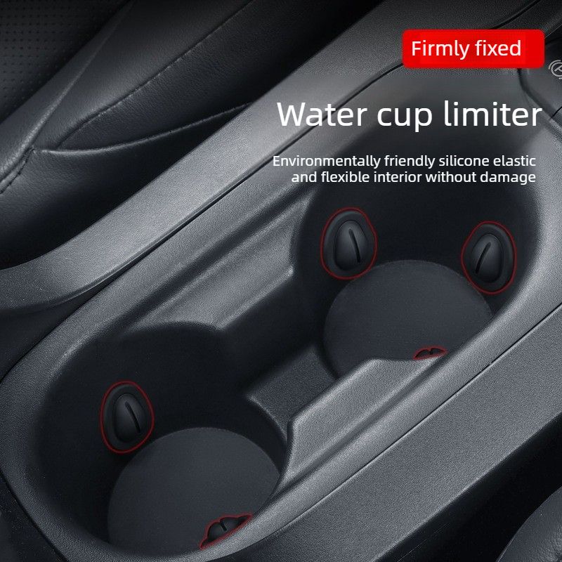 3-Pack Car Cup Holder Limiter-Black