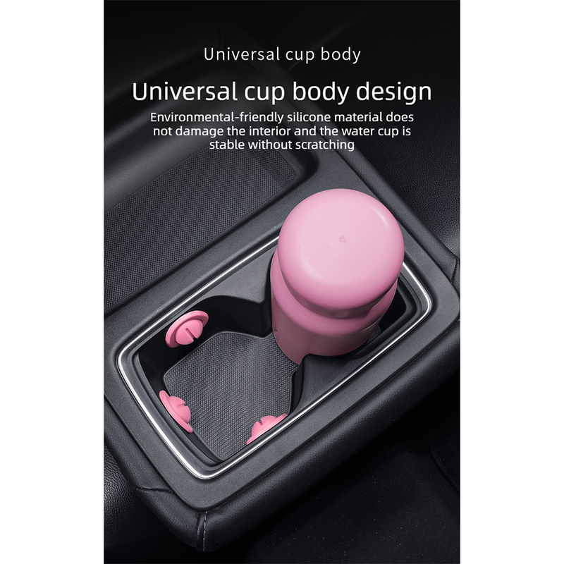 3-Pack Car Cup Holder Limiter-Pink