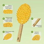 Pet Massage Comb, Cat Hair Remover Brush, Grooming Deshedding Tool-Green