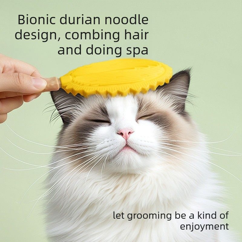 Pet Massage Comb, Cat Hair Remover Brush, Grooming Deshedding Tool-Green