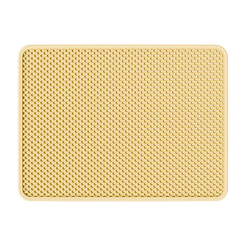 Cat Litter Mat, Anti-Tracking Litter Mat, 60*35cm,Yellow