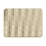 Cat Litter Mat, Anti-Tracking Litter Mat, 45*30cm,Khaki