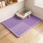 Cat Litter Mat, Anti-Tracking Litter Mat, 60*35cm,Purple