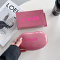 Silicone Storage Pouch for Lipstick and Lip Gloss, Portable Earphone Case-Brick Red