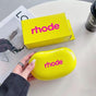 Silicone Storage Pouch for Lipstick and Lip Gloss, Portable Earphone Case-Lemon Yellow