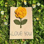 10-Piece Mixed Set — Handmade Crochet Cards on Kraft Paper, Creative Woven Cards for All Occasions