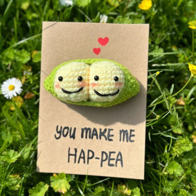 10-Piece Mixed Set — Handmade Crochet Cards on Kraft Paper, Creative Woven Cards for All Occasions
