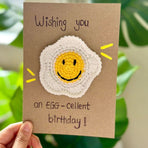 10-Piece Mixed Set — Handmade Crochet Cards on Kraft Paper, Creative Woven Cards for All Occasions