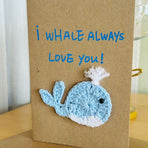 10-Piece Mixed Set — Handmade Crochet Cards on Kraft Paper, Creative Woven Cards for All Occasions