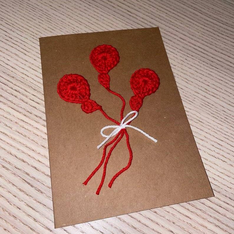 10-Piece Mixed Set — Handmade Crochet Cards on Kraft Paper, Creative Woven Cards for All Occasions