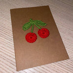 10-Piece Mixed Set — Handmade Crochet Cards on Kraft Paper, Creative Woven Cards for All Occasions