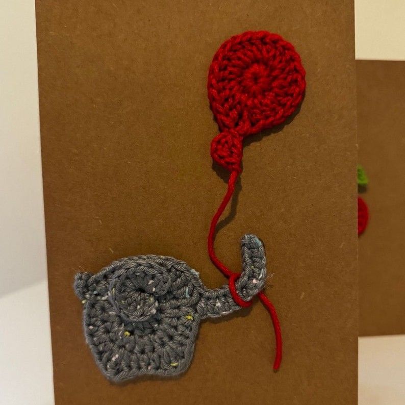10-Piece Mixed Set — Handmade Crochet Cards on Kraft Paper, Creative Woven Cards for All Occasions