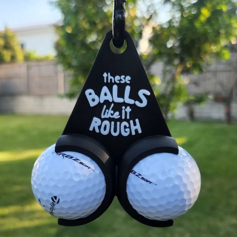 2-Pack Golf Ball Holder Funny Golf Gifts-Style A