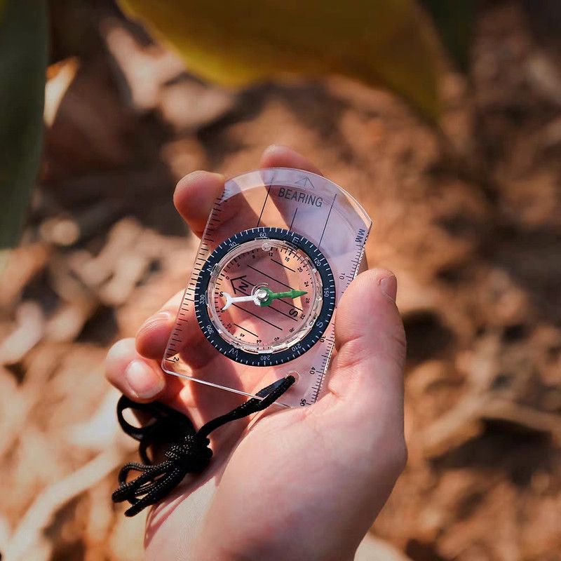 Outdoor Acrylic Compass with Lanyard