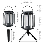 Solar Camping Lantern – Outdoor Yard Decorative Light with Tripod Stand, Portable Hanging LED Atmosphere Lamp