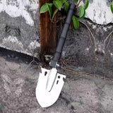 Outdoor Multi-functional Entrenching Shovel — Non-Folding, Portable Iron Spade for Hiking, Camping, Wilderness Fishing, and Digging