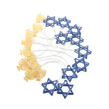 LED Hanukkah String Lights Hexagonal Star Fairy Light 3 Meters 20 LED Decoration Lights - 45-Degree Angle