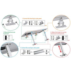 Solar Panel Holder Set 15 to 30 Degrees Adjustable Bracket Solar Panel Mount Bracket Set