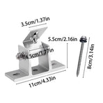 Solar Panel Holder Set 15 to 30 Degrees Adjustable Bracket Solar Panel Mount Bracket Set