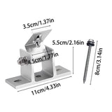 Solar Panel Holder Set 15 to 30 Degrees Adjustable Bracket Solar Panel Mount Bracket Set - 45-Degree Angle