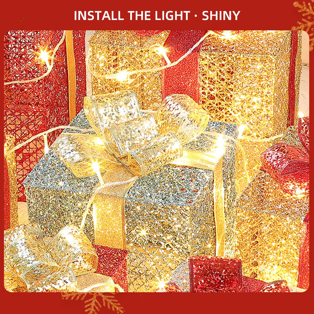 Christmas Gift Boxes for Christmas Indoor Outdoor Decorations
