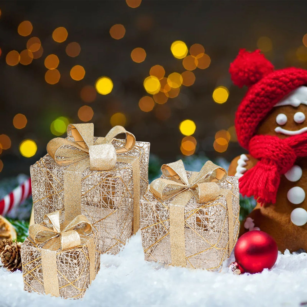 Christmas Gift Boxes for Christmas Indoor Outdoor Decorations