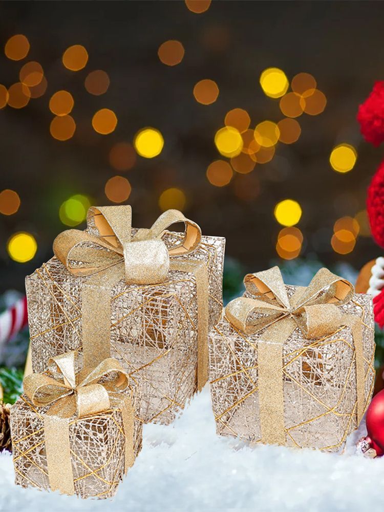 Christmas Gift Boxes for Christmas Indoor Outdoor Decorations