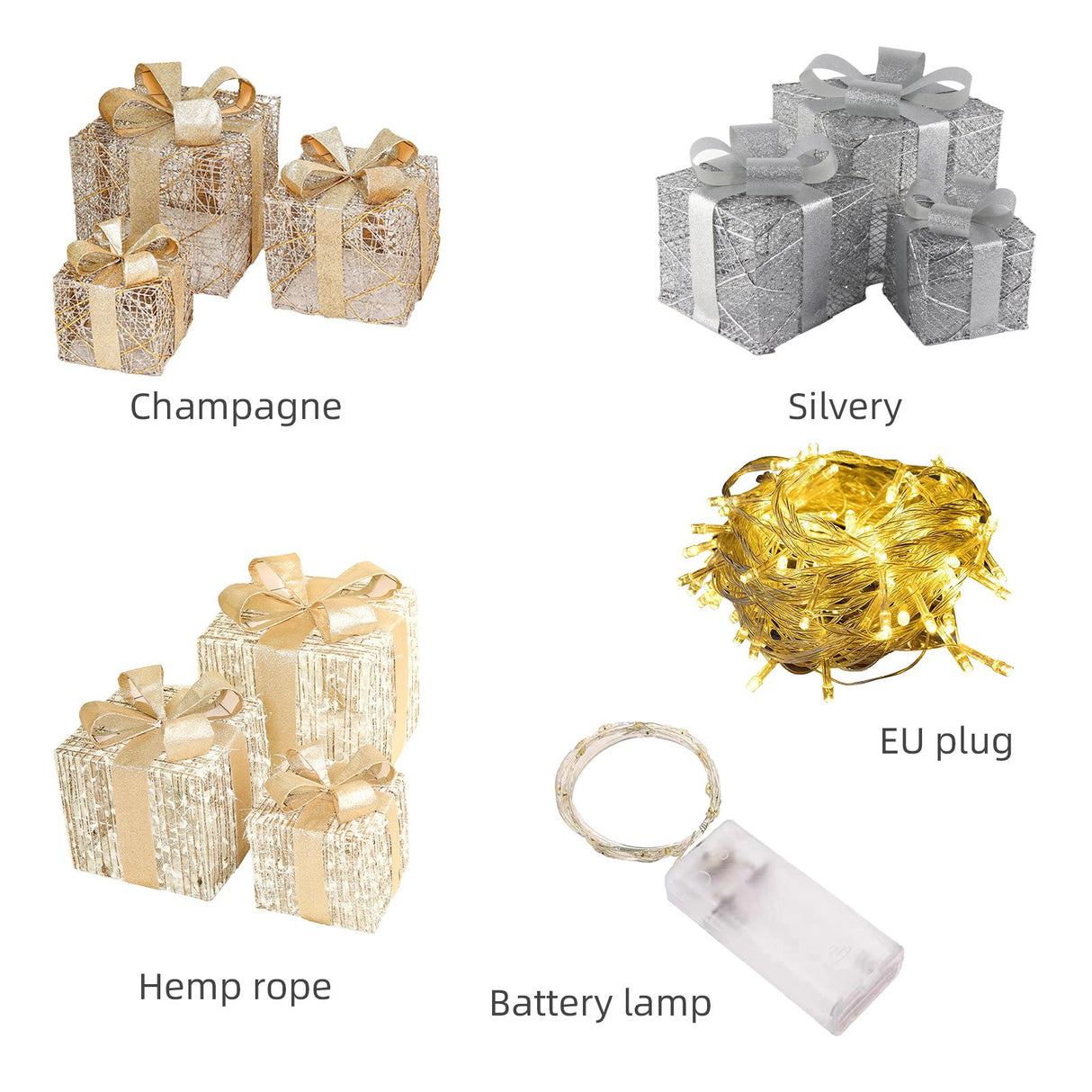 Christmas Gift Boxes for Christmas Indoor Outdoor Decorations