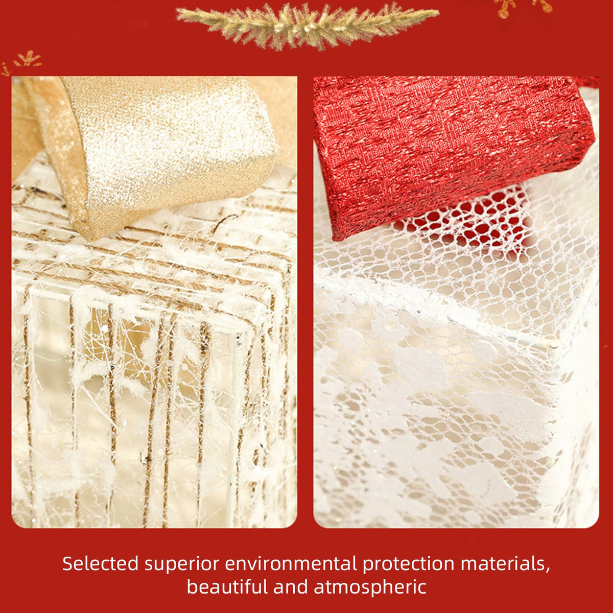Christmas Gift Boxes for Christmas Indoor Outdoor Decorations