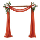 Wedding Arch Chiffon Fabric Drapery Wedding Drapery Arch Decoration Wedding Decor - Rear View