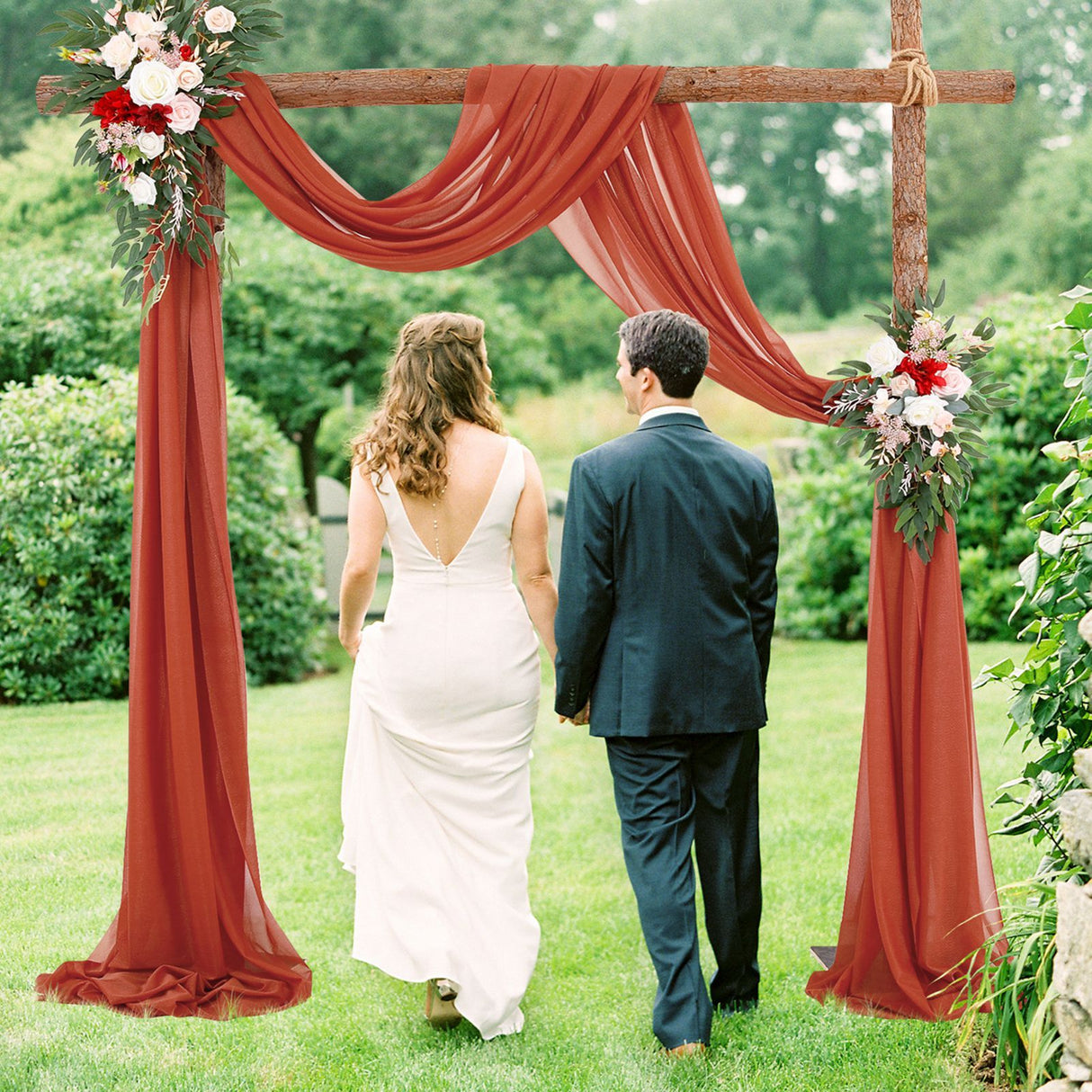 Wedding Arch Chiffon Fabric Drapery Wedding Drapery Arch Decoration Wedding Decor