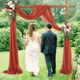 Wedding Arch Chiffon Fabric Drapery Wedding Drapery Arch Decoration Wedding Decor - Extra Image