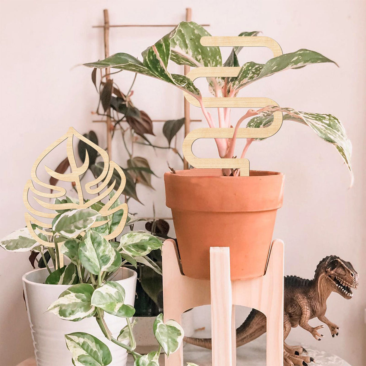 Climbing Vine Fixed Frame China Rose Flower Holder Indoor Flower Plant Support Pole