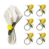Simulation Lemon Napkin Ring Napkin Ring Holder Furniture Restaurant Table Decoration