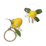 Simulation Lemon Napkin Ring Napkin Ring Holder Furniture Restaurant Table Decoration