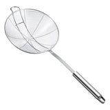 Strainer Spoon Long Stainless Steel Anti Scald Safe Slotted Ladle for Kitchen Cooking Frying Spaghetti