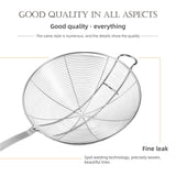 Strainer Spoon Long Stainless Steel Anti Scald Safe Slotted Ladle for Kitchen Cooking Frying Spaghetti - Rear View
